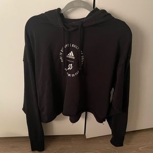 Adidas x Peloton cropped hoodie